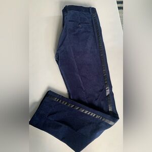 Hockerty Made to Measure Navy Blue Velvet Pants 32x30